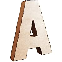 Wood Addicts Letras 3D de Madera de 58 cms. Kit a Montar. Abecedario Completo- para decoración Interior- Fiestas- Bodas…